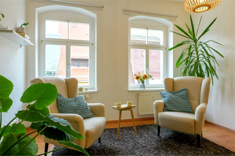Behandlungsraum Psychotherapiepraxis Silvia Schüler in Freiberg, Sachsen